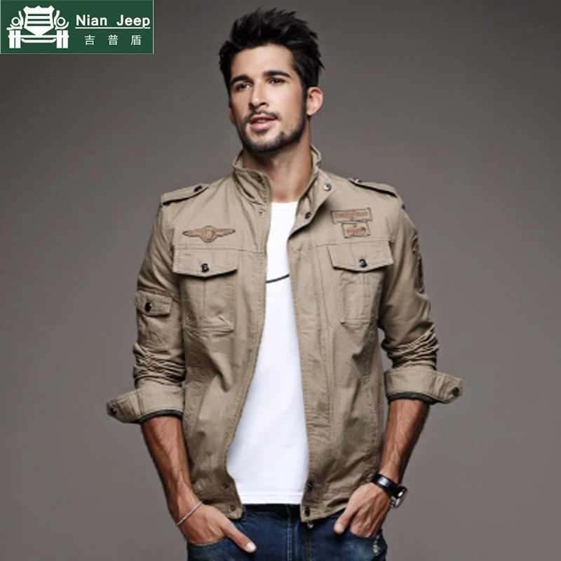  2018 Hot Sell Military Jacket Men Plus Size 5XL 6XL Spring & Autumn Cargo Army Solid Cotton Male Br