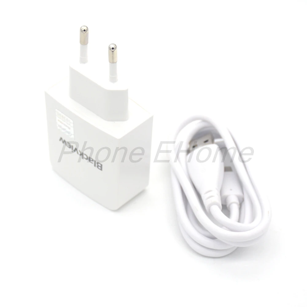 

Original Blackview BV9000 Pro USB Power Adapter Charger EU Plug Travel Switching Power Supply+Tpye-C Usb Cable Data Line 12V 2A