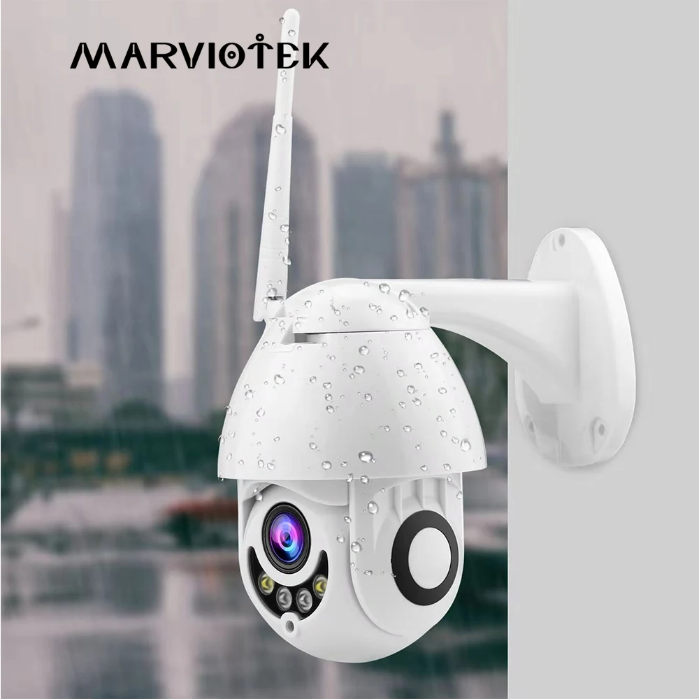 

IP Camera Wifi Mini Speed Dome Camera Outdoor Wireless Two Way Audio Video Surveillance Pan Tilt CCTV Camera 1080P Night Vision