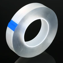 Double-sided Washable Adhesive Nano Tape Reusable Traceless Adhesive Silicone Tape Stick to Glass Metal Kitchen Cabinets or Tile