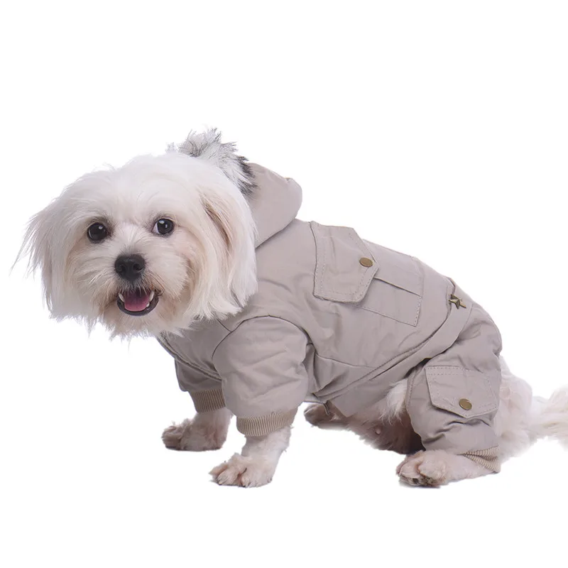 Хлопок Собак Pet Puppy Cat Зима Теплая Одежда куртка Пальто Парки Домашние Продукты