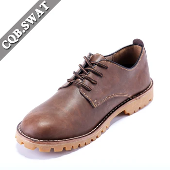 

CQB.SWAT Summer Fashion Martern Boots Riding Ankle Genuine Leather Martern Boot Mens New Style Solid Lace-up Boots ZD-198
