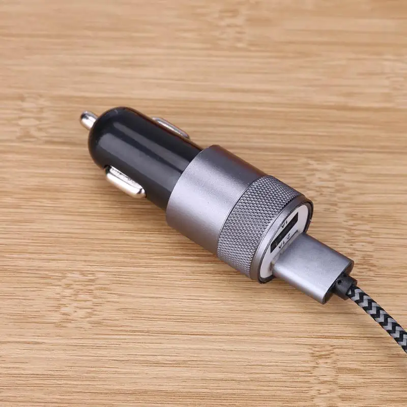 المعادن المزدوج USB سبائك الألومنيوم 5 فولت 2.1A سيارة السجائر أخف محول شاحن مضاد للخدش سيارة شاحن للهاتف المعادن المزدوج USB سبائك الألومنيوم 5 فولت 2.1A سيارة السجائر أخف محول شاحن مضاد للخدش سيارة شاحن للهاتف