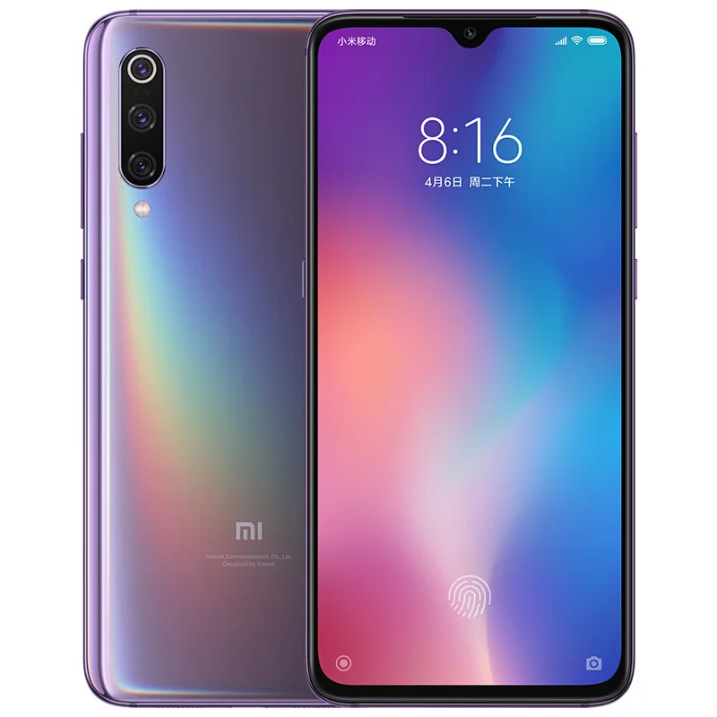 Смартфон Xiaomi mi 9 mi 9, 8 ГБ, 128 ГБ, с глобальной ПЗУ, Восьмиядерный процессор Snapdragon 855, экран 6,39 дюйма, 48мп, тройная камера, мобильный телефон - Цвет: Фиолетовый