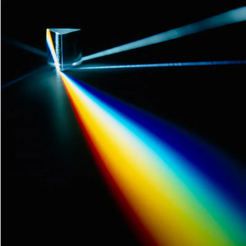 

Rainbow Maker Triangular Prism Science Experiment Optical Glass Spectroscopic Prism Light Physics Teaching Kids Educational Toy