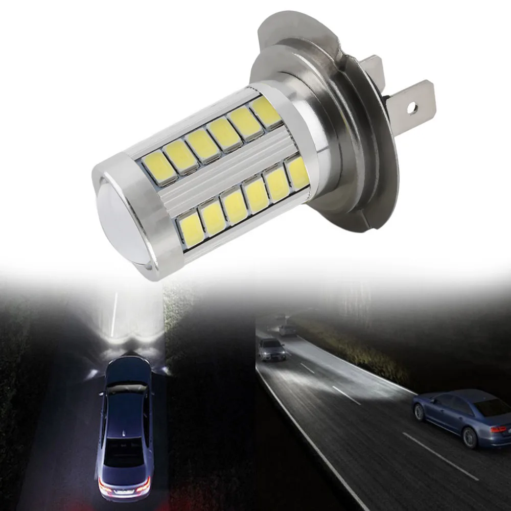 1Piece H7 Super Bright White 5630 SMD 33 LED Auto Car Fog Driving Light Lamp Bulb Led Headlight Hot Sell | Автомобили и мотоциклы