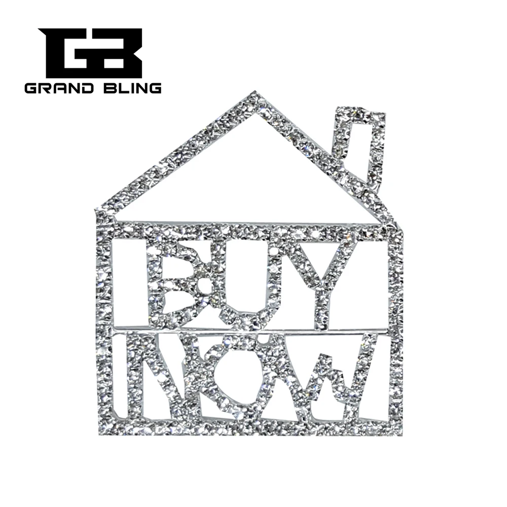 

Fantastic Design of BlingBling Crystal Words Lapel Pin"Buy Now for a House" as the Unique gift to Real Estate Sales