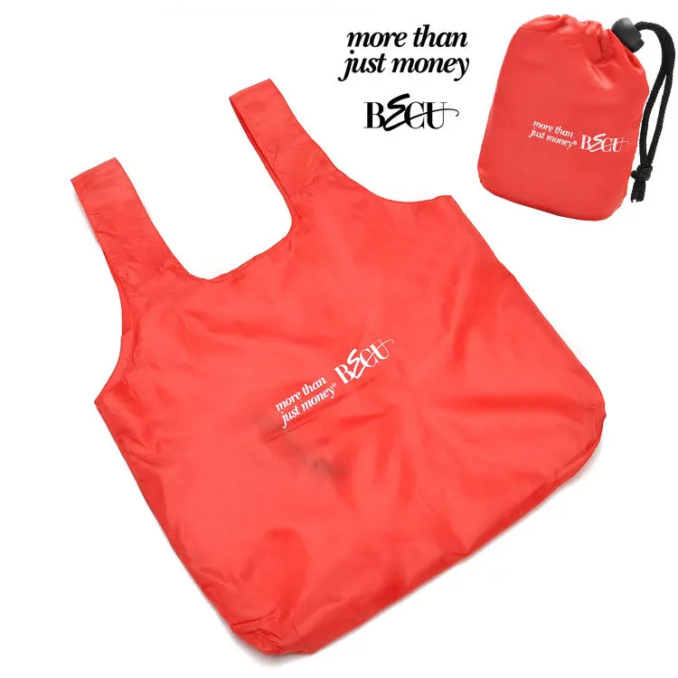 new nylon cloth shopping bags supermarket folding Reusable Portable Grocery Handbags Tote