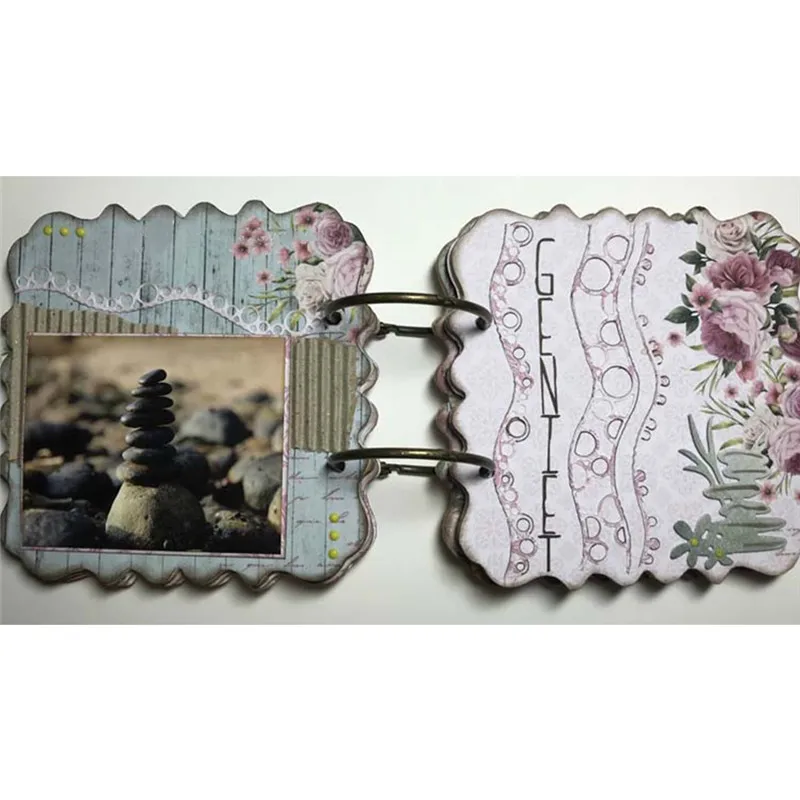 

YaMinSanNiO Frame Craft Die Wave Border Shape Metal Cutting Dies Fustelle New 2019 Scrapbooking Card Making Embossing Stencil