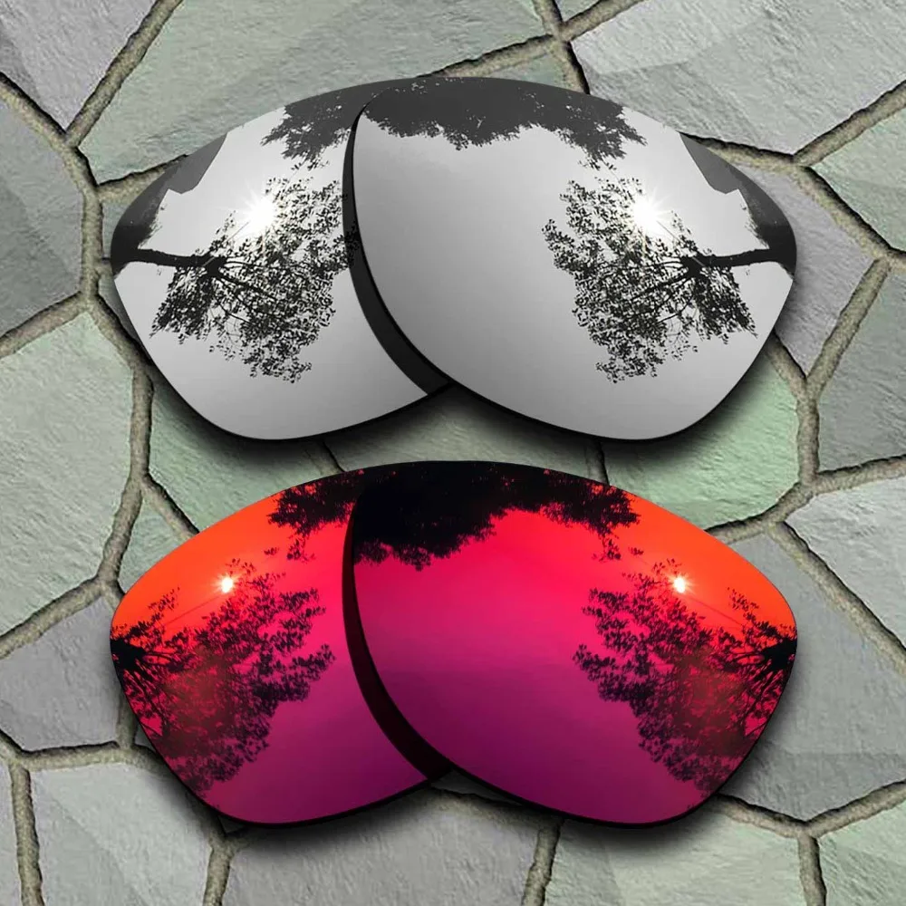 Lenti Di Ricambio Polarizzate Per Occhiali Da Sole Cromate E Viola Rosse Per Pelle Di Daino Oakley
