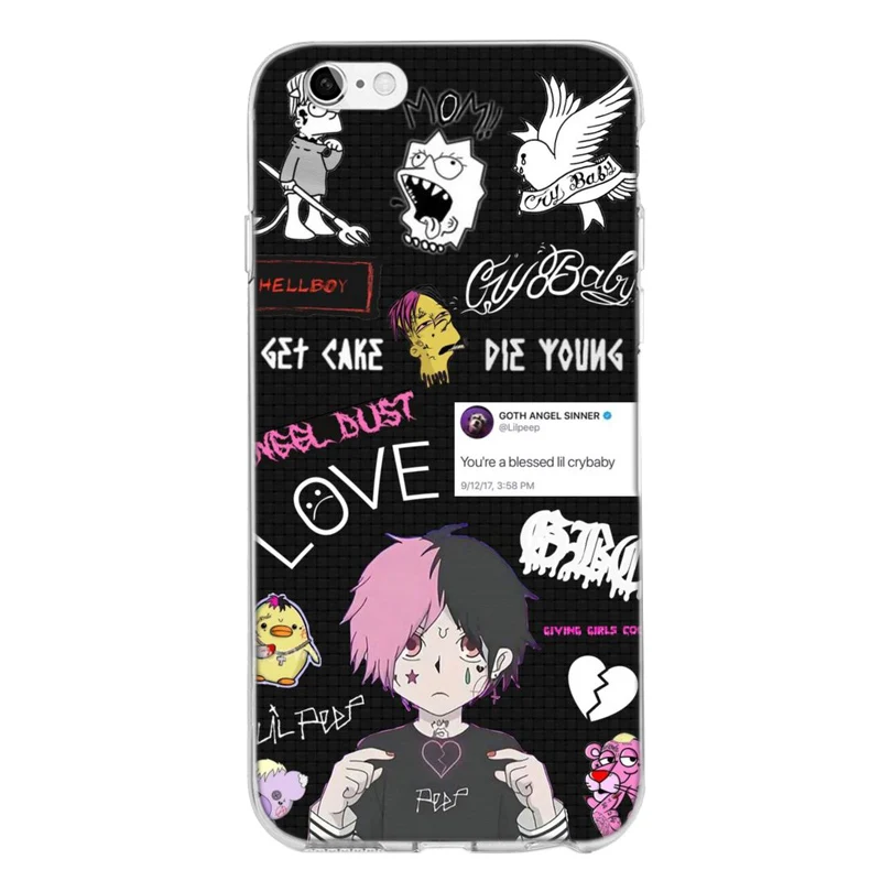 Lil Peep Hellboy Love силиконовый чехол-накладка для IPhone X XS MAX XR 8 7 6 6S Plus 5 5S SE XS MAX Phone Coque Capa Funda - Цвет: TPU