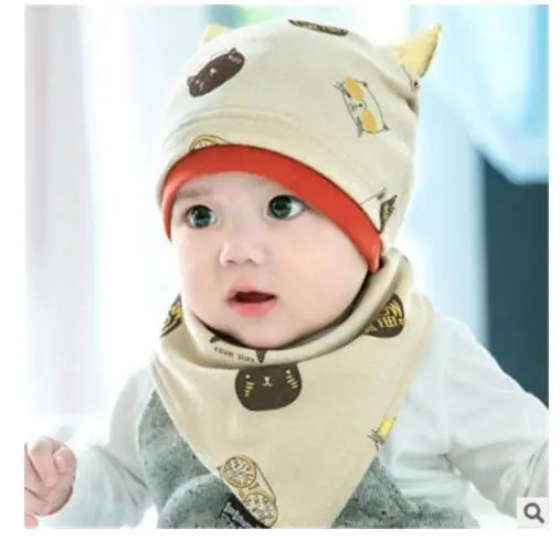 2017 Newborns Sleeping Hats Spring Summer & Autumn Infant Cartoon Cap ...