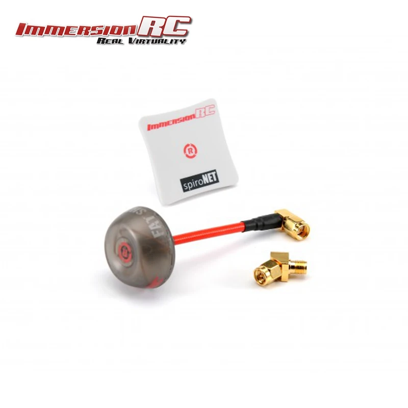 

ImmersionRC SpiroNET V2 5.8GHz RHCP Diversity Bundle Omni 8dBi Patch FPV Antenna with 45 Degree SMA for FPV Transmitter TX Model