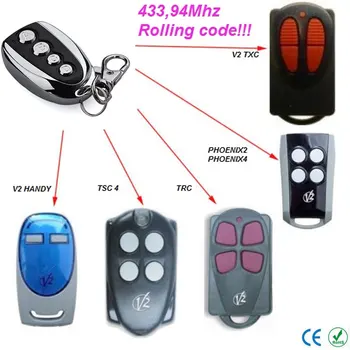 

V2 Phoenix2 Phoenix4 remote control Rolling code V2 433.92mhz Remote control transmitter Replacement clone