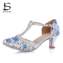 2017 Hot Sale Adult Woman Ladies Ballroom Latino Dancing Shoes Tango Salsa High Heel Jive Chacha Samba Professional Dance Shoes
