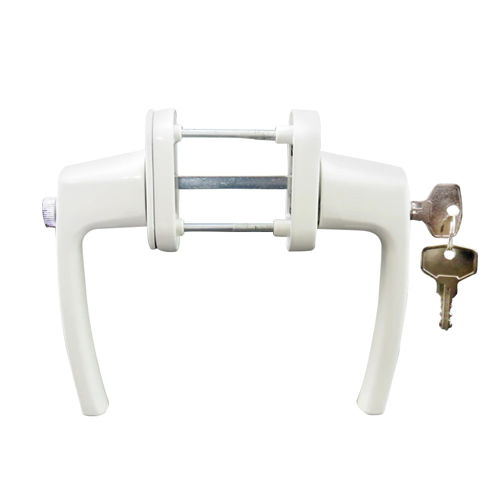Two End Lever Lock Solid Thickened Crank Handle With Keys For Door
