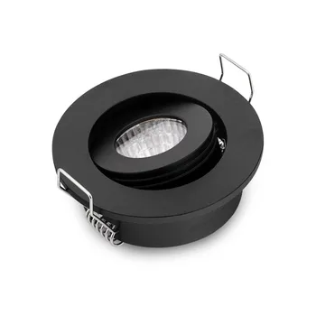 

10pcs/lot Small Recessed Downlights 52mm LED Light Fixtures Round Black COB 3W + Driver 3000k-6000K White