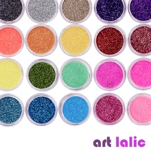 Artlalic 18 красочных смешанных блестящих пылевых порошков для дизайна ногтей, для УФ-геля, акрилового порошка, для самостоятельного украшения, инструменты для переноса