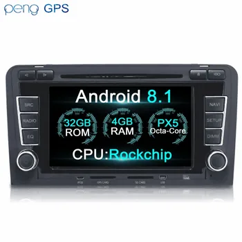 

Car Stereo Multimedia Radio Android 8.1 GPS For AUDI A3 2003 2004 2005 - 2011 4GB+32GB 8-core radio Navigation Head unit