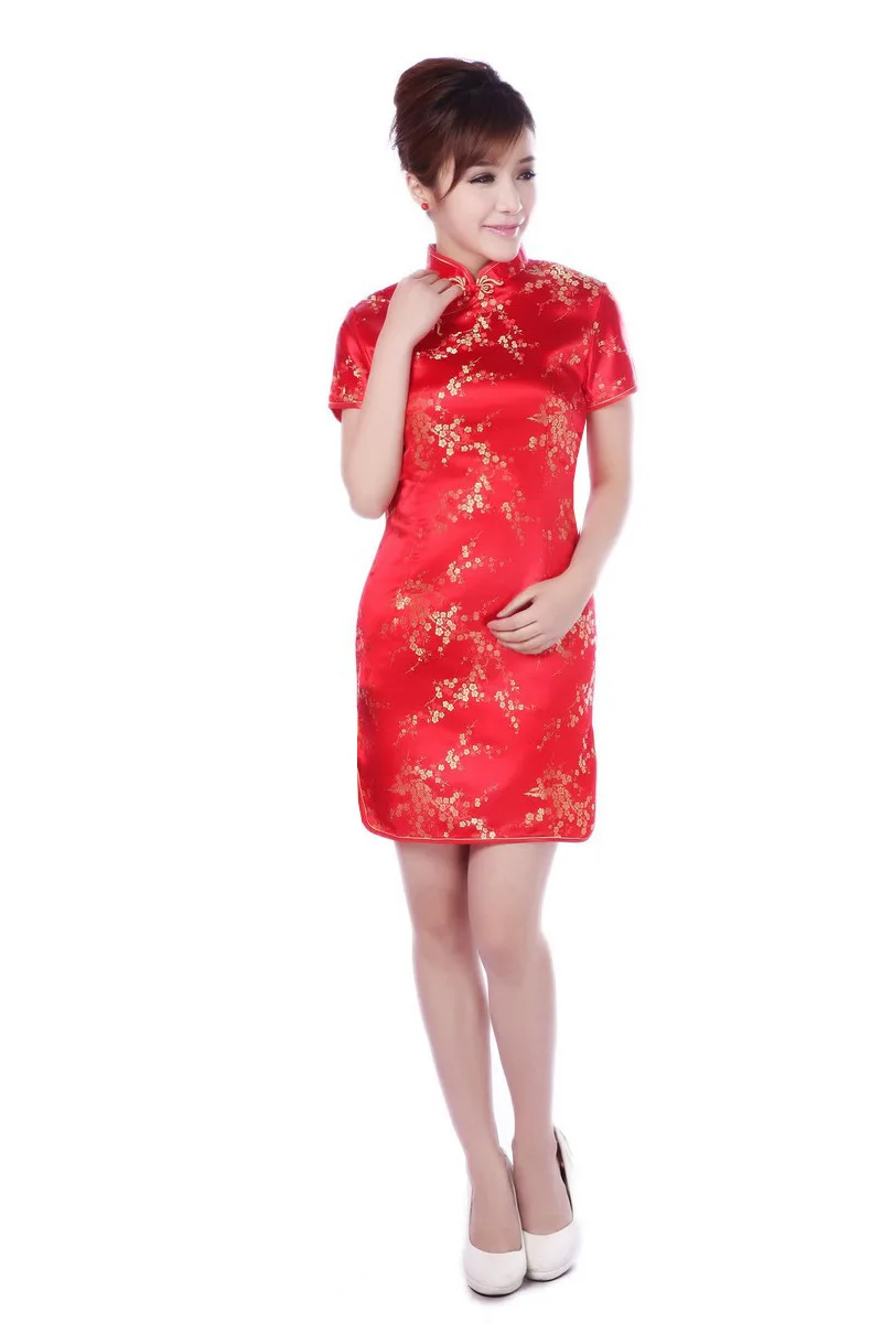 Дешевые cheongsam черное Восточное Шанхай Тан платье традиционная китайская одежда узоры современный Ципао платье красный cheongsam шелк