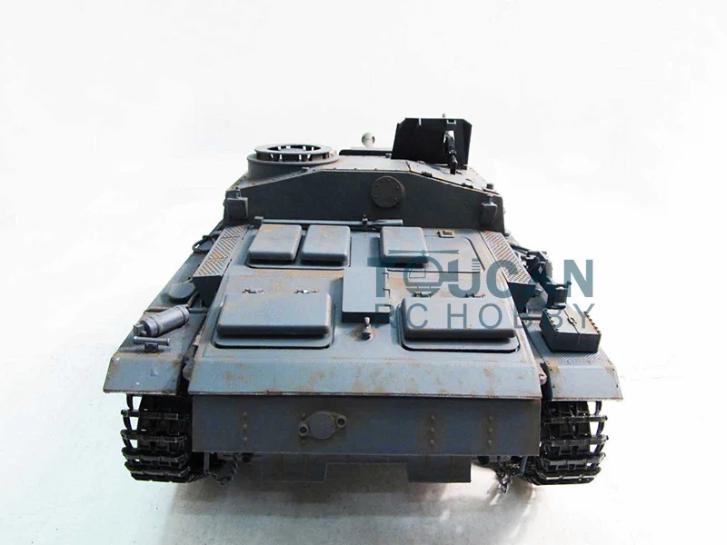 100% Металл Mato 1/16 Stug III RC Танк инфракрасная отдача ствола серый цвет 1226 RTR TH00669|rc tank