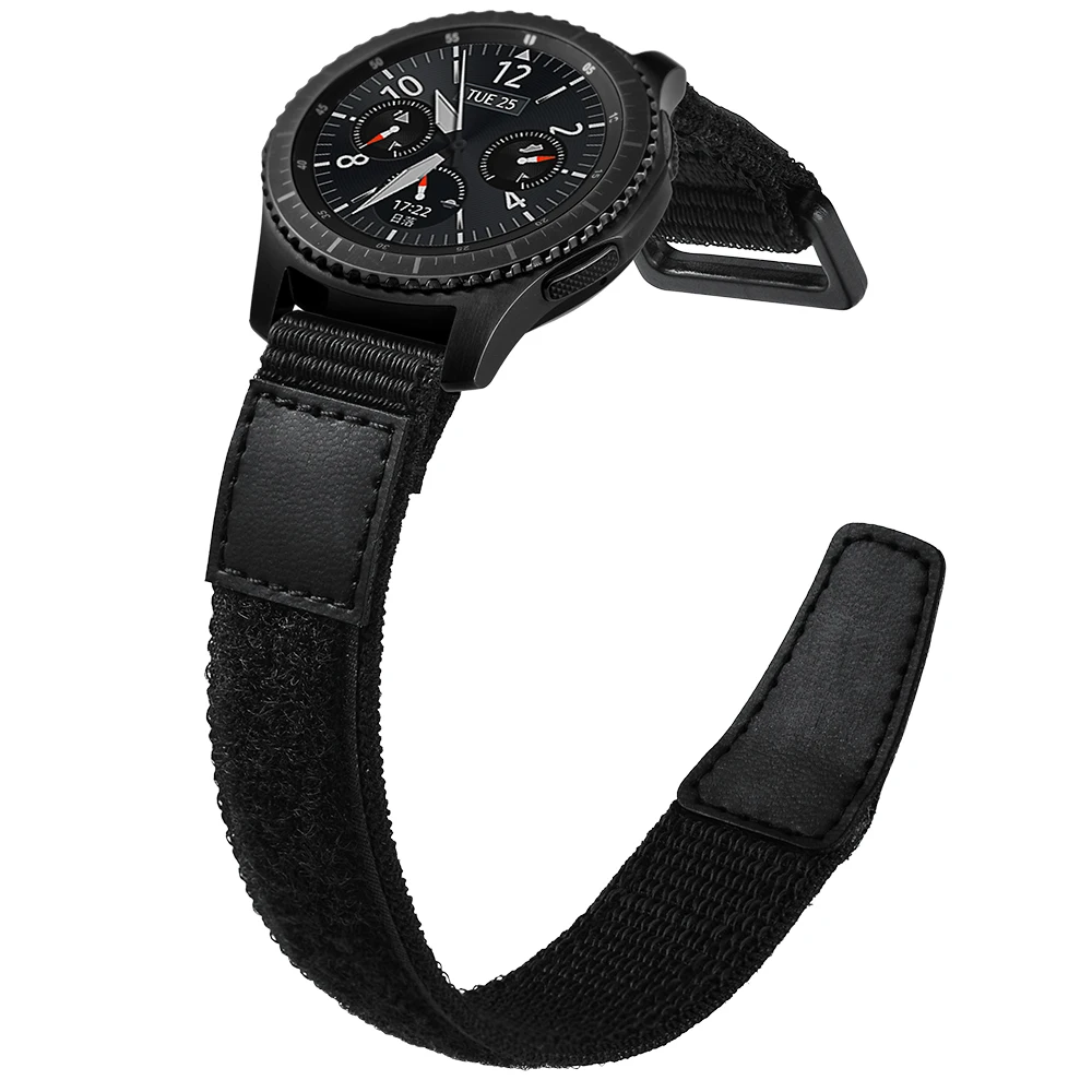 22 мм браслет для часов Samsung Gear S3 classic Ticwatch galaxy watch 46 спортивные нейлоновые Huami Huawei gt