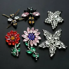 

2Pcs/set Rhinestone Bead Patch for Clothing Sewing on Beading Applique Clothes Shoes Bags Decoration Patch DIY Apparel