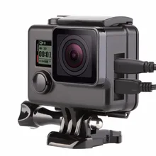 Защитный чехол для Gopro Hero 3 4 3+ черный серебристый защитный чехол для камеры Go Pro 4