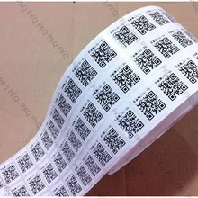 1000 шт белые цветные этикетки, серийный номер штрих-код гарантия Уплотнительная наклейка, Заказная черная наклейка, бумажные роликовые пустые наклейки этикетка