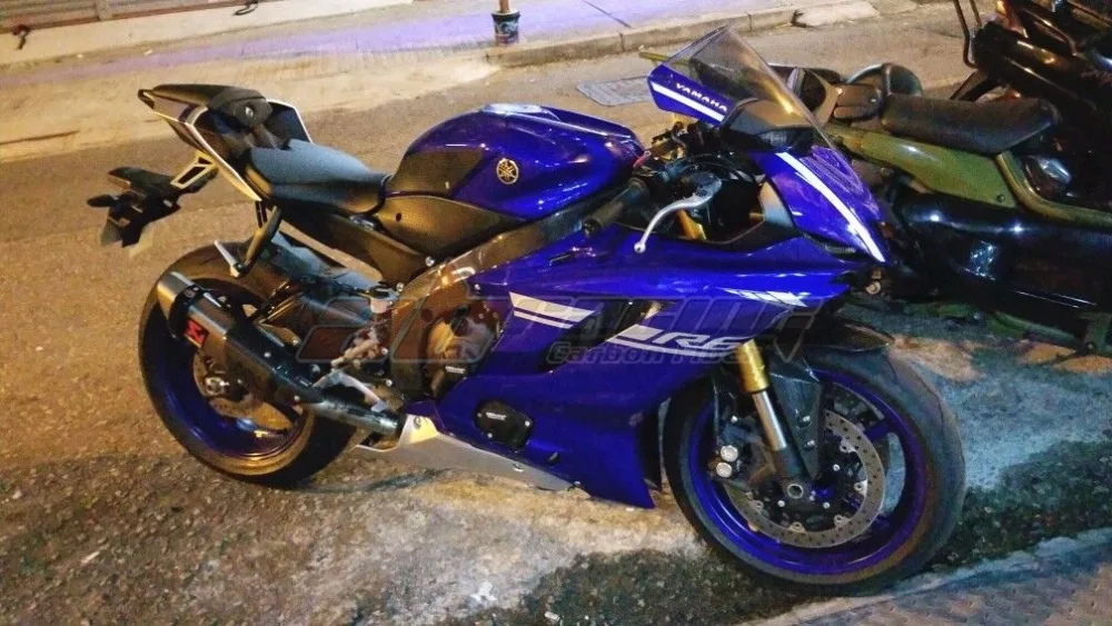 Рамка Крышка для Yamaha YZF R6 полностью углеродное волокно саржа