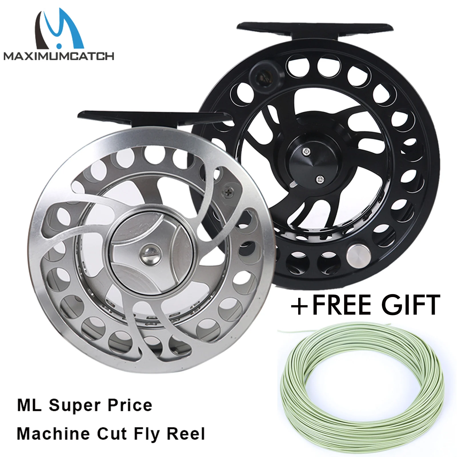 Maximumcatch 2 10WT Super Price Machine Cut Aluminum Fly Fishing Reel