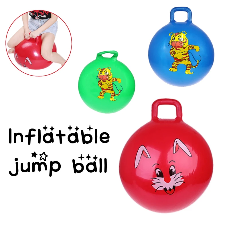 

New 24" Inflatable Jump Ball ABS Material Bouncing Balance Ball Inflatable Massage Jumping Ball for Children Health Care
