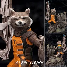 ALEN Guardians of the Galaxy Tree Man & Rocket Raccoon PVC Action Figure Collectible Model Toy 14CM