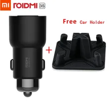 Xiaomi ROIDMI 3S Bluetooth 5 в 3.4A автомобильное зарядное устройство музыкальный плеер FM смарт-приложение для iOS/Android+ Автомобильный держатель для смартфона