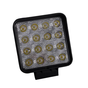 

ECAHAYAKU 1pcs 4" Square 48W Led Work Light 6000K IP67 Spot/Flood for Driving Car offroad boats ATV SUV 4WD 12V/24V car led lamp