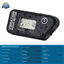 Сбрасываемая Вибрация беспроводной водонепроницаемый счетчик часов для мотоцикла струйная Лыжная лодка; трактор струйная лодка яма велосипед газонокосилка бензопила