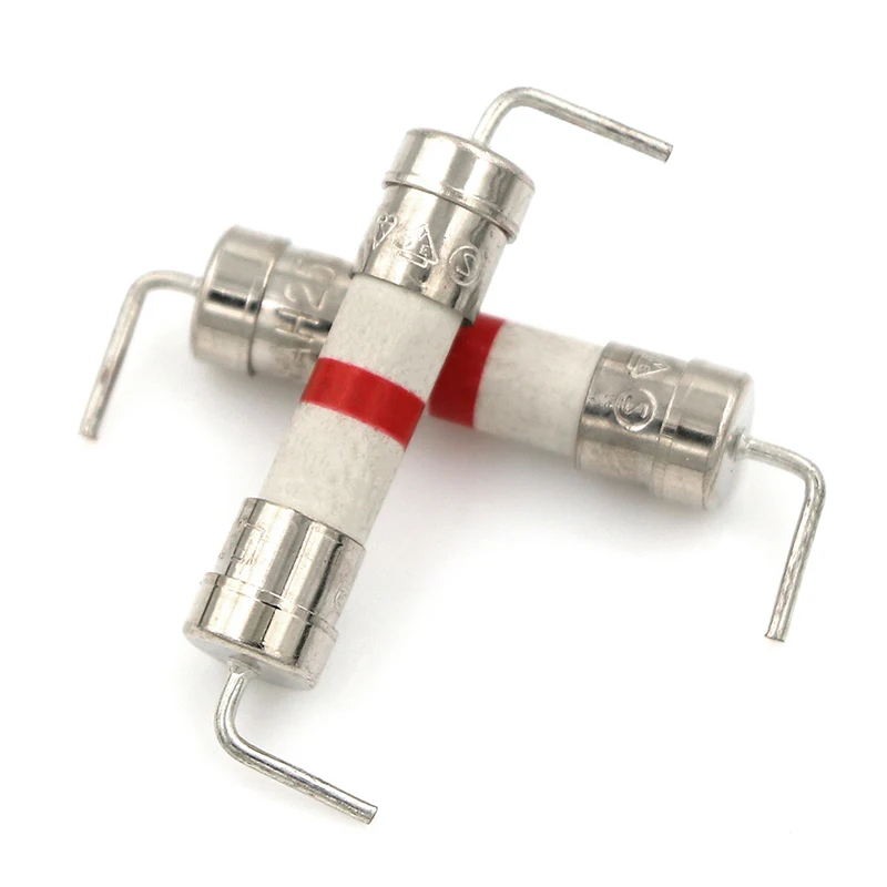 

5Pcs 8A 250V 5*20mm Ceramic Body Time-lag Axial Lead Fuse