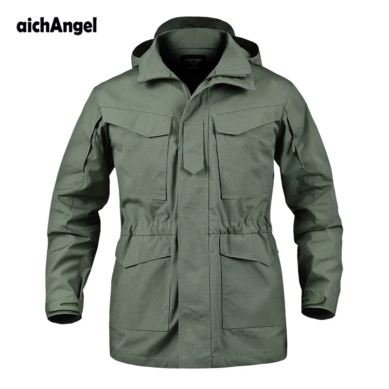 

Upgraded M65 Tactical Trench Coat Army Clothes Casual Tactical Windbreaker Flight Pilot Coat Male Hoodie Military Field Jacket