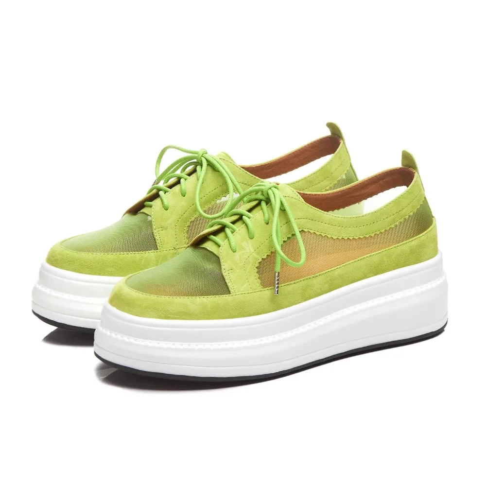 Vulcanizados Deporte Green Mocasines Plataforma Redonda Verano Fondo Marca Ventilado Chico Medicina Punta Zapatos L8f1 De Nuevo rosado Light Plana Zapatillas Bien 7HgqwaW