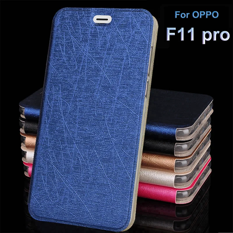 

Phone case For OPPO F11 pro Case Imitation Leather Flip Stand back Case CoverFor OPPO F11pro shell OPPOF11pro protective Case