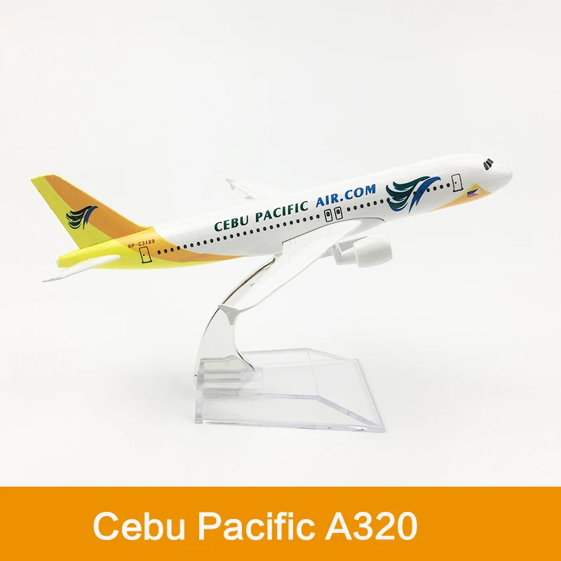 Cebu-modelo de avión de 16cm de Cebu Pacific Air A320, aeromodelismo fundido a presión, escala 1:400, regalo - AliExpress