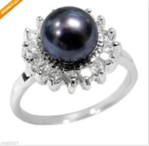 

Selling Fashion >HUGE NATURAL SOUTH SEA GENUINE BLACK PEARL RING SIZE 6