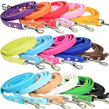 PU Leather Walking Rope Dog Leash for Small Medium Large Dogs Harness Leash Running Safe Dog Belt Pet Dog Collar Long Lead Leash