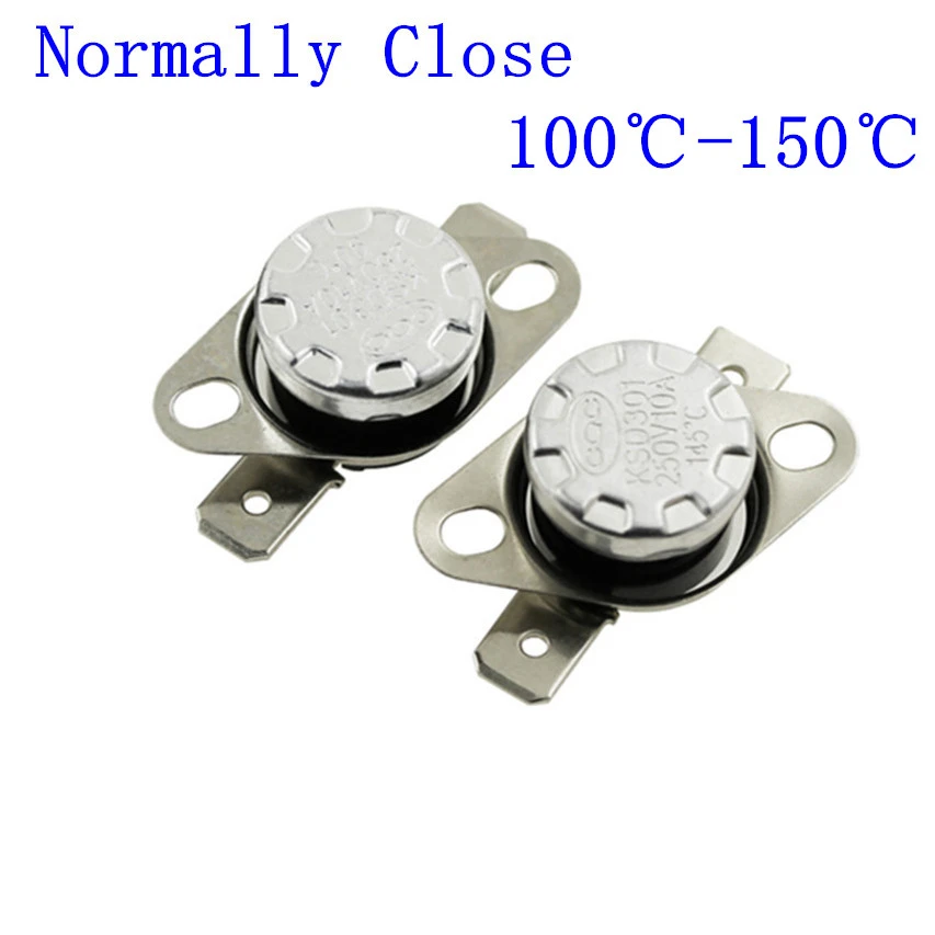 KSD301 NC 90°C Thermostat,Temperature Switch Normally NC 10amp 100-250VAC DC