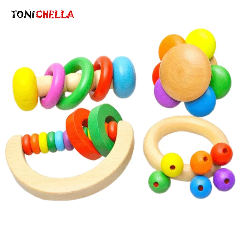 

Children Wood Pacifier Baby Hand Chupeta Infant Dummy Holder Kid Nibbler Teat Colorful Soother Teether Mouth Care T0571