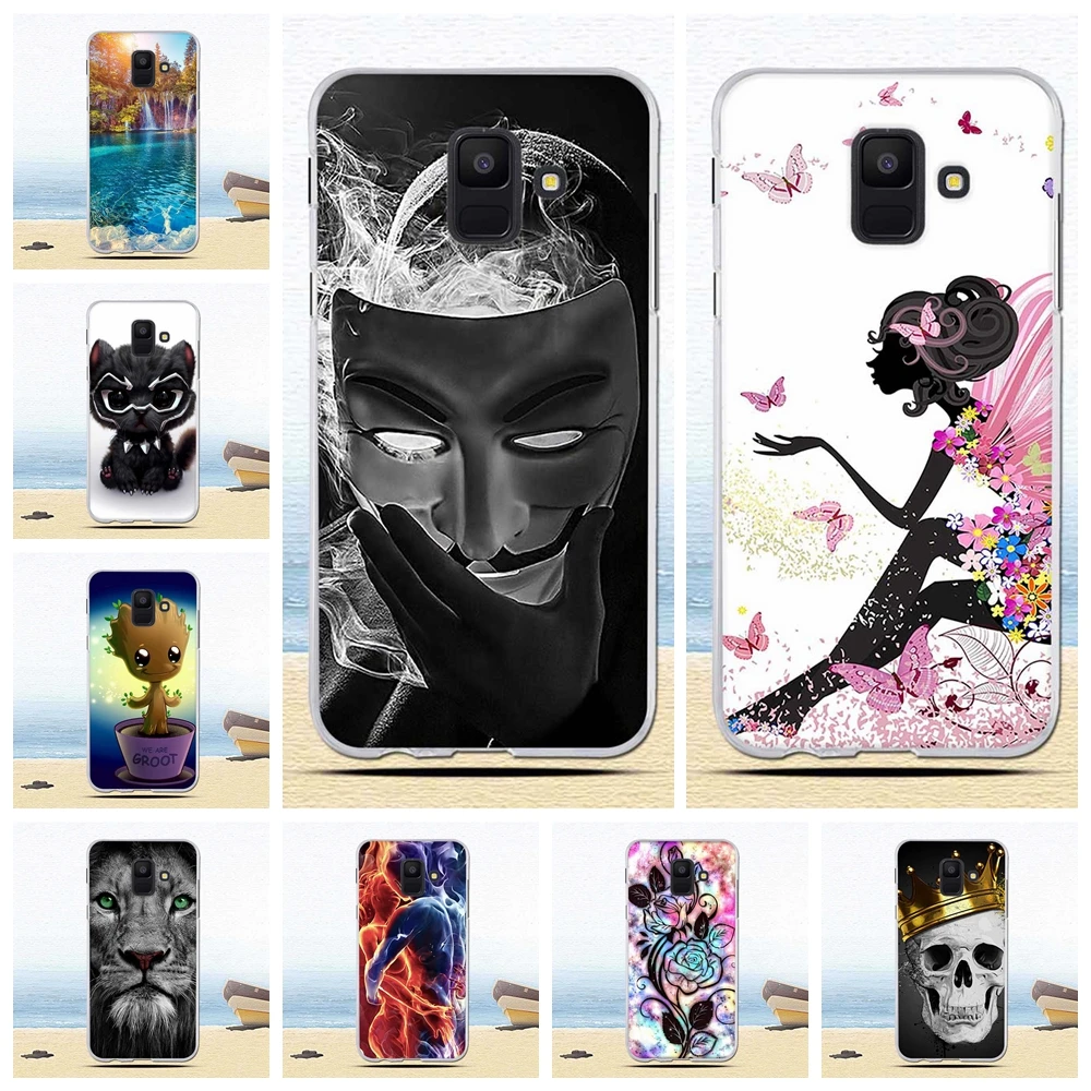 Силиконовый чехол для Samsung Galaxy A6 2018 с двумя sim-картами SM A600 A600F plus A605 A605F защитный |