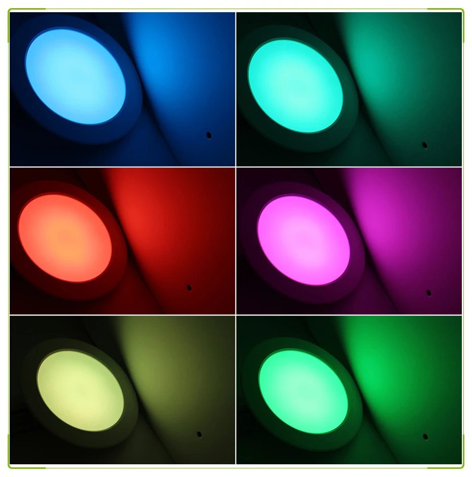 Затемняемый Светодиодный светильник 10 Вт RGB+ белый/теплый белый AC 85-265 в потолочный точечный потолочный светильник+ таймер дистанционного управления