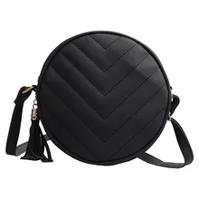 Модная женская одноцветная сумка-мессенджер на плечо с кисточками на молнии для телефона, новая Противоугонная круговая сумка для путешествий,, 15 мая