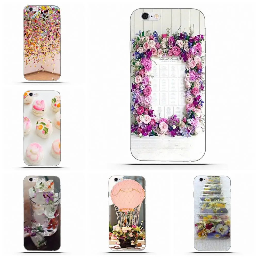 Мягкие комиксные Чехлы Tumblr Supre из ТПУ с цветочным рисунком для Apple iPhone 4 4S 5 5C 5S SE 6 6S 7