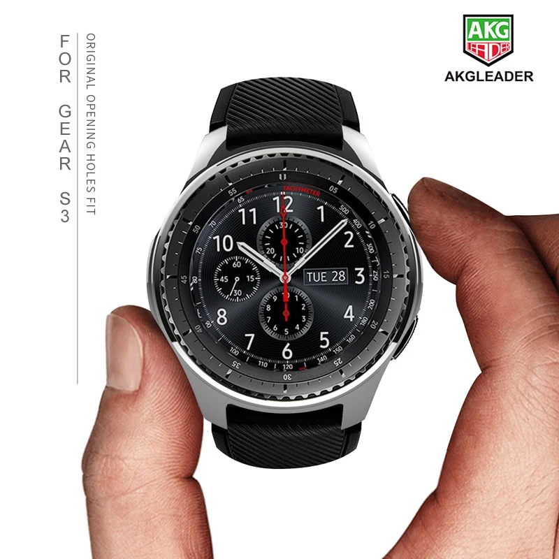 Для Galaxy Watch 46 мм закаленное стекло+ пленка из углеродного волокна+ чехол для Galaxy защита экрана хорошая для вашего ремешка часов